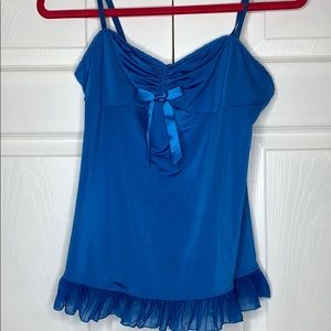 NWOT Royal Blue Lingerie Tank Top